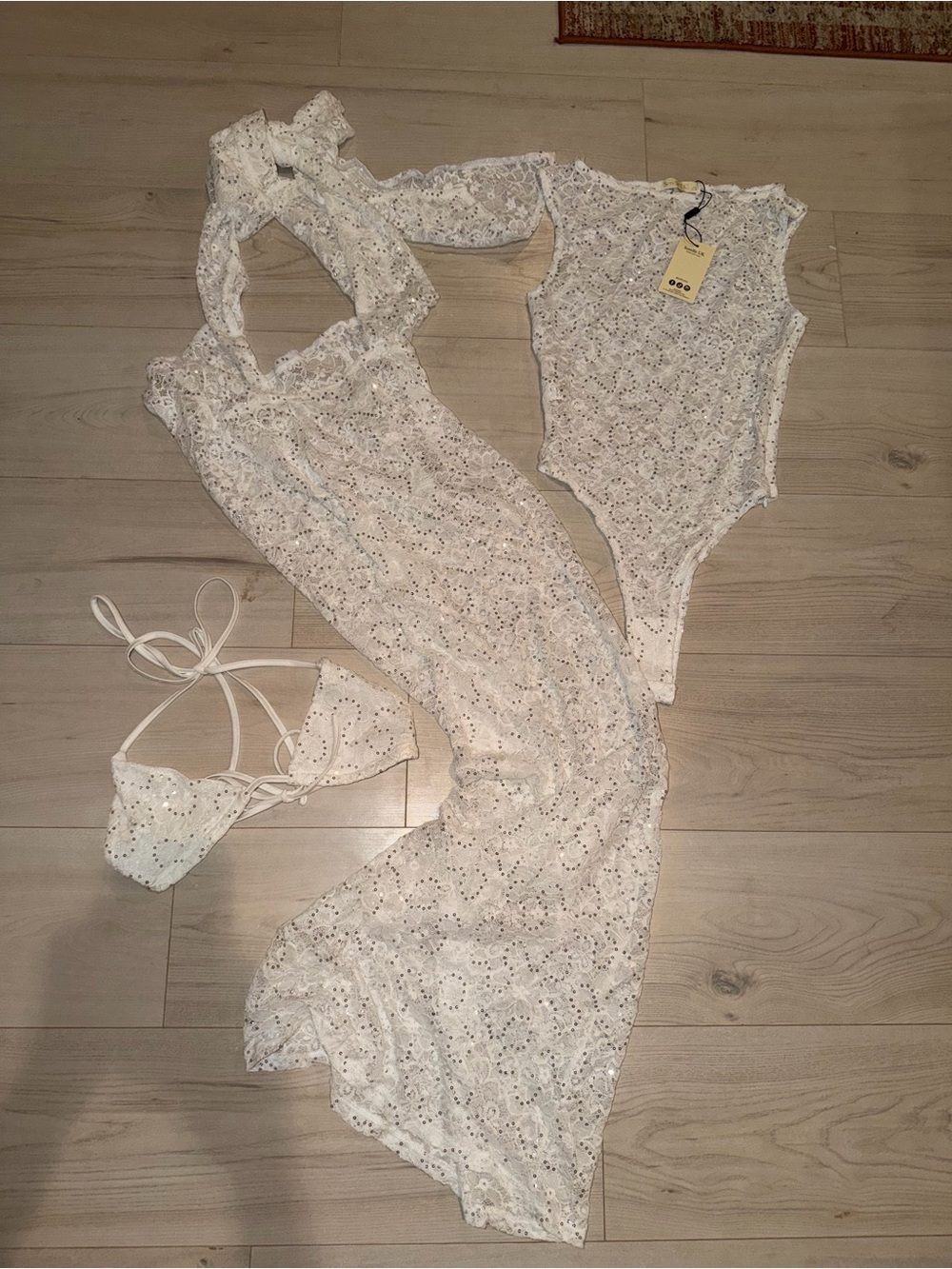 NWT Sorelle UK Harley Three Piece Lace Set - Picture 2 of 4